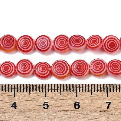 Бусы лэмпворк ручной работы LK-R004-51F-1