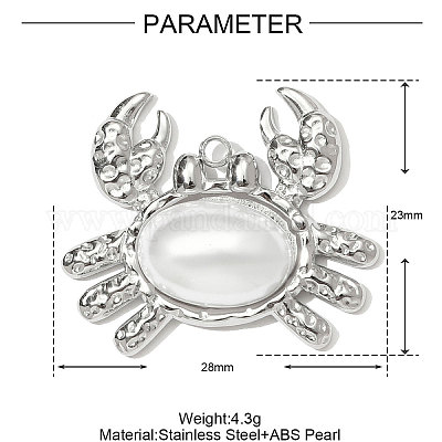 Подвески из нержавеющей стали 304 STAS-OY001-05P-1