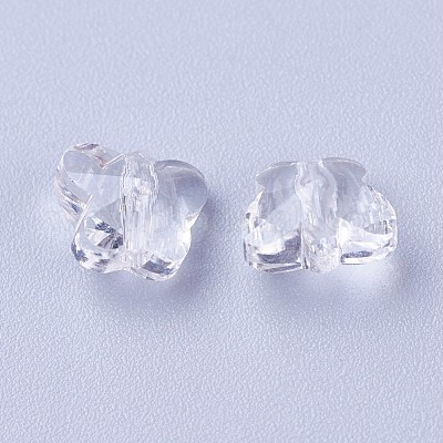 Прозрачные стеклянные бусины GLAA-P037-02B-28-1