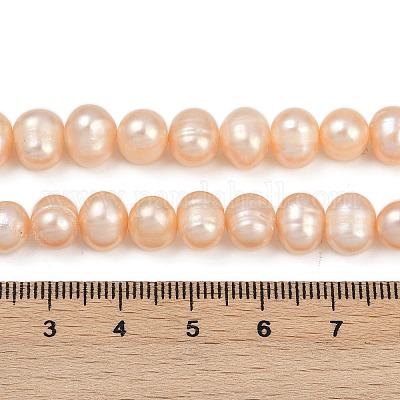 Нити из натурального культивированного пресноводного жемчуга PEAR-I007-07X-06B-1