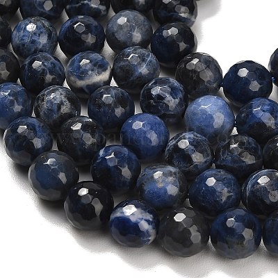 Природный содалит бисер нитей&nbsp;G-C280-B02-12mm-1