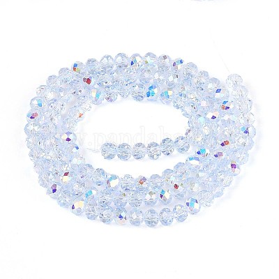 Прозрачные стеклянные бусины EGLA-N016-4mm-02-1