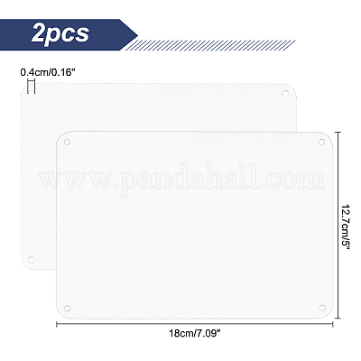 Алюминиевые пустые предупреждающие знаки DIY-GL0003-03B-1