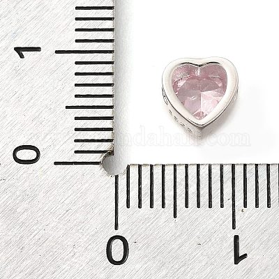 925 бусина из стерлингового серебра с кубическим цирконием STER-L066-06S-03-1