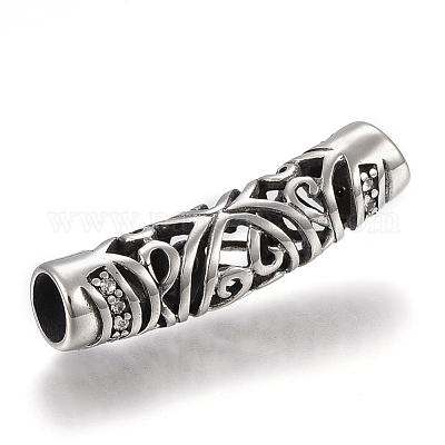 Трубчатые бусины из нержавеющей стали 304 STAS-F169-40AS-1