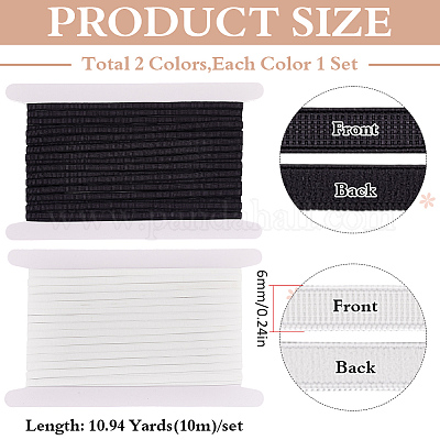 2 шт. 2-цветный плоский нейлоновый эластичный шнур&nbsp;OCOR-MA0001-19-1