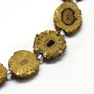 Натуральные друзы кварц хрустальные бусы пряди G-F582-A03-1