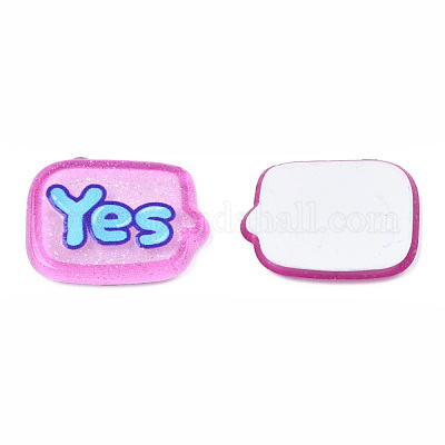 Прозрачные акриловые кабошоны с принтом TACR-N016-41-1