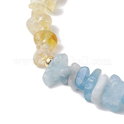 Козерог страж драгоценный камень растягивающиеся браслеты BJEW-JB11108-12-1