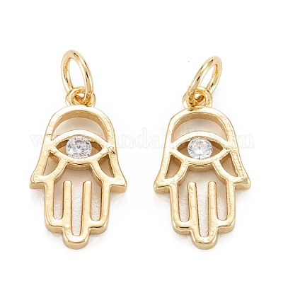 Медные прозрачные кубические циркониевые подвески ZIRC-C024-11G-1