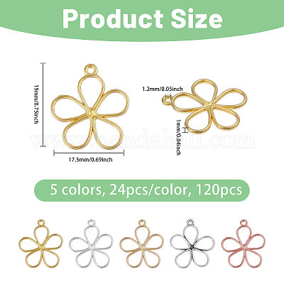 Подвески из сплава 120шт 5 цветов FIND-FG0005-03-1