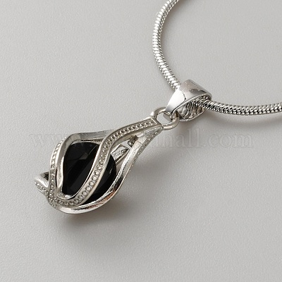 Комплект украшений из латунных подвесок-капель и кубических цирконий и серег-колец для женщин SJEW-WH0008-05P-02-1