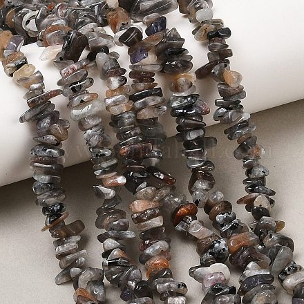 Натуральный лунный камень бисер нитей G-A284-B01-01-1