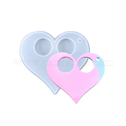 Stampi in silicone portachiavi cuore DIY-I036-24-1
