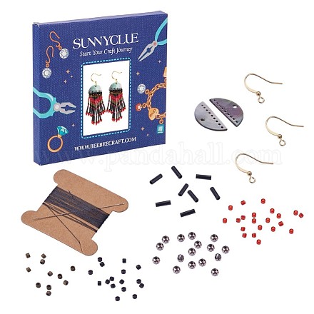 SUNNYCLUE Seed Beads DIY Earrings Sets DIY-SC0005-11A-1