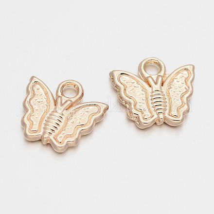 Cadmium Free & Nickel Free & Lead Free Alloy Butterfly Charms PALLOY-E391-30G-NR-1