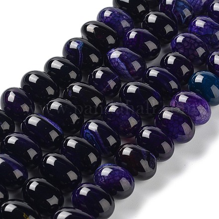 Natural Agate Beads Strands G-G021-03A-03-1