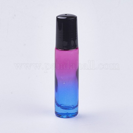 10ml Glass Gradient Color Essential Oil Empty Roller Ball Bottles MRMJ-WH0011-B09-10ml-1