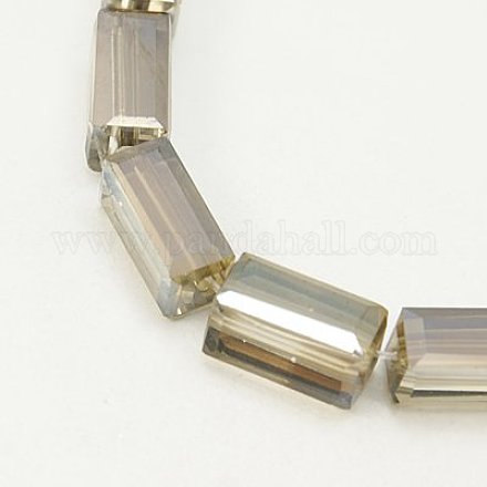 Abalorios de vidrio electroplate EGLA-J023-12x6mm-WLS17-1
