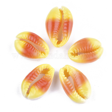 Perlas de concha de cowrie impresas SSHEL-T007-14E-1