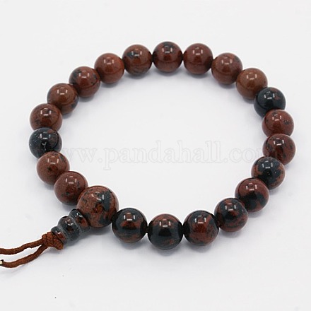 Mala Beads Charm Bracelets X-BJEW-D296-03-1