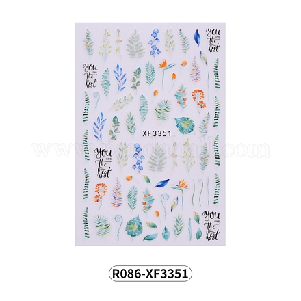 Nail Art Stickers Decals MRMJ-R086-XF3351-1