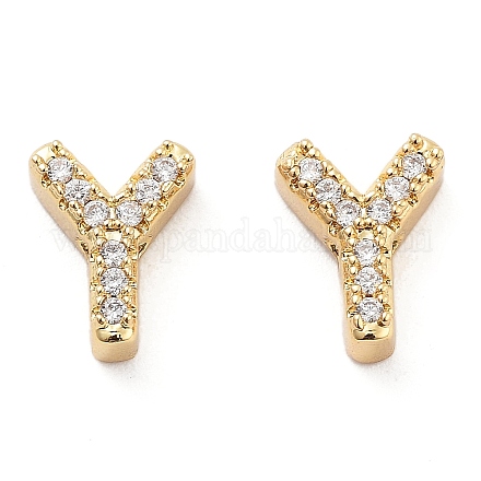 Покрытие стойки латунь микропаве прозрачные кубические циркониевые бусины KK-G500-30G-Y-1