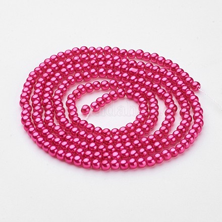 Glass Pearl Beads Strands HY-4D-B17-1
