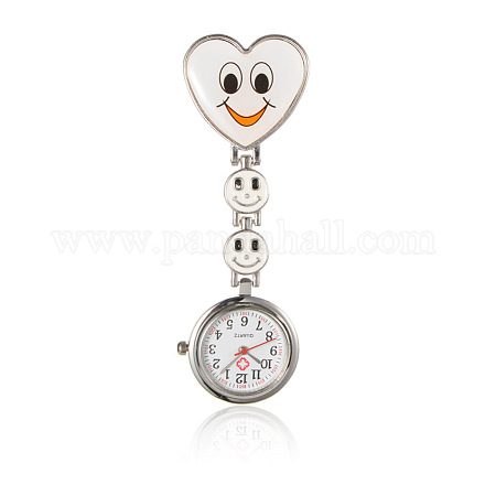 Alloy Heart Nurse Table Pocket Watches WACH-N007-02E-1