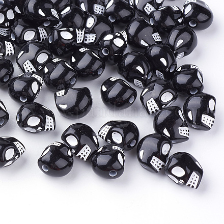Perles en acrylique de style artisanal X-SACR-Q187-24-1