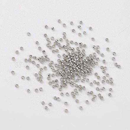真鍮製つぶし玉カシメ玉  カドミウムフリー＆鉛フリー  ロンデル  ニッケルカーラ  直径約2mm  長さ1.2mm  穴：1.2mm E002-1