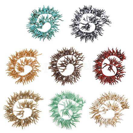 Нити бусин из непрозрачного акрила SACR-P033-02B-1