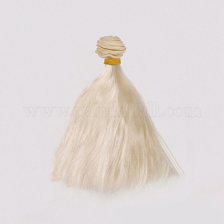 Имитация мохера длинные прямые волосы кукла парик волосы DOLL-PW0001-020-03-1
