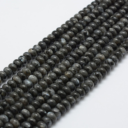 Natural Labradorite Beads Strands G-G665-06-6x4mm-1