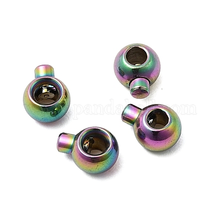 Ионное покрытие (ip) 304 нержавеющая сталь обжимные бусины&nbsp;STAS-P373-02M-1