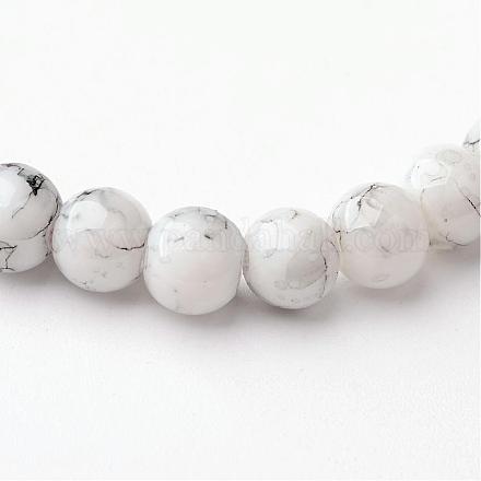 Chapelets de perles en verre peint GLAD-S075-6mm-65-1