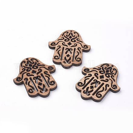 Undyed Wooden Sewing Pendants WOOD-S037-104-1