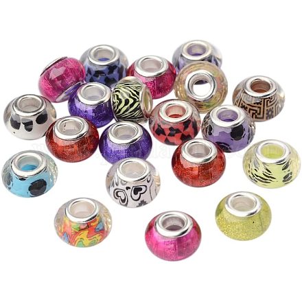 Pandahall – Pack of 50 Glass European Beads OPDL-PH0005-01M-1
