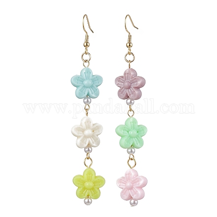 Акриловые серьги болтающийся EJEW-JE05752-02-1