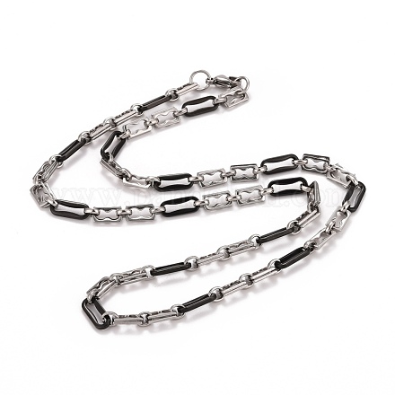 304 collar de cadenas de eslabones ovalados de acero inoxidable STAS-E160-21EBP-1