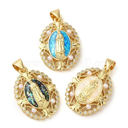 Серьги из латуни с микропаве и цирконием в стойке KK-P268-06A-G-1