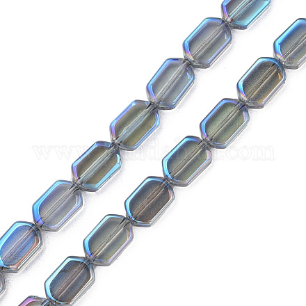 FilI di perline in vetro placcato EGLA-N008-017-D02-1