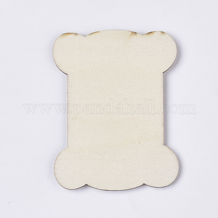 Undyed Unfinished Wooden Thread Winding Boards WOOD-T011-54-1