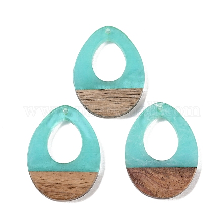 Подвески из смолы и дерева WOOD-F015-17E-1