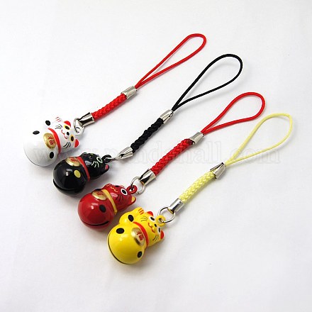 Cinturini per campanelli per gattini in ottone alla moda X-MOBA-G055-M04-1