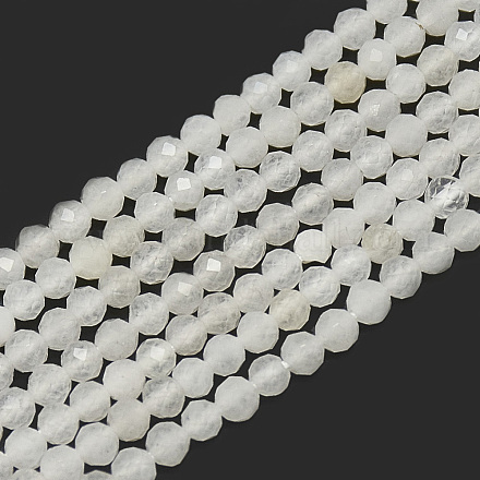 Chapelets de perles de jade blanche naturelle G-S300-35-2mm-1