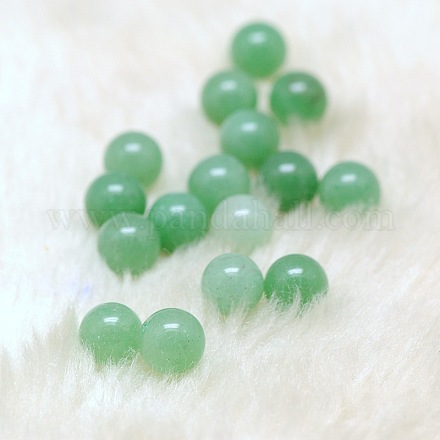 Natural Green Aventurine Round Ball Beads G-A127-8mm-09A-1