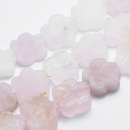Chapelets de perles en quartz rose naturel G-G748-04C-1