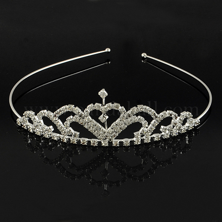 Fashionable Wedding Crown Rhinestone Hair Bands OHAR-R271-19-1