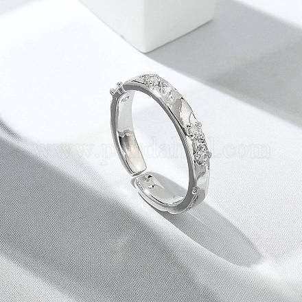 Кольца-манжеты из прозрачного кубического циркония RJEW-G337-16P-1